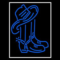 Cowboy Boots Logo Neonkyltti