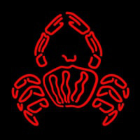 Crab Logo Red Neonkyltti