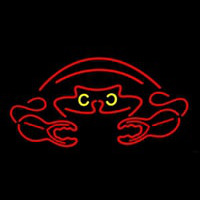 Crab Red Logo 2 Neonkyltti
