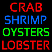 Crab Shrimp Lobster Oyster Neonkyltti