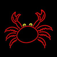 Crab With Logo 1 Neonkyltti