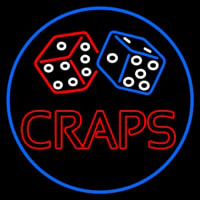 Craps Dise Neonkyltti