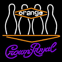 Crown Royal Bowling Orange Beer Sign Neonkyltti