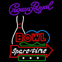 Crown Royal Bowling Spare Time Beer Sign Neonkyltti