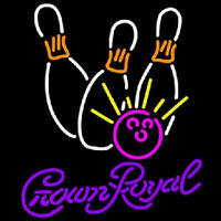 Crown Royal Bowling White Pink Beer Sign Neonkyltti