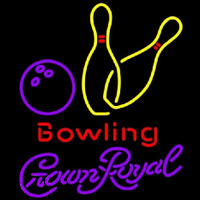 Crown Royal Bowling Yellow Beer Sign Neonkyltti