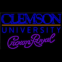 Crown Royal Clemson University Beer Sign Neonkyltti