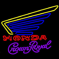 Crown Royal Honda Motorcycles Gold Wing Beer Sign Neonkyltti