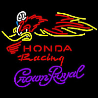 Crown Royal Honda Racing Woody Woodpecker Crf 250 450 Motorcycle Beer Sign Neonkyltti