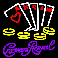 Crown Royal Poker Ace Series Beer Sign Neonkyltti