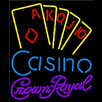 Crown Royal Poker Casino Ace Series Beer Sign Neonkyltti
