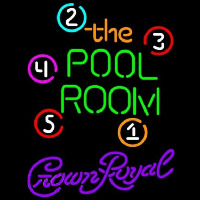 Crown Royal Pool Room Billiards Beer Sign Neonkyltti