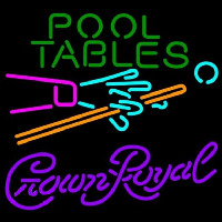 Crown Royal Pool Tables Billiards Beer Sign Neonkyltti
