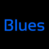 Cursive Blue Blues Neonkyltti