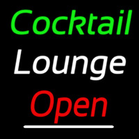 Cursive Cocktail Lounge Open 2 Neonkyltti