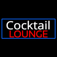 Cursive Cocktail Lounge With Blue Border Neonkyltti