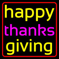 Cursive Happy Thanksgiving 2 Neonkyltti