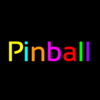 Cursive Letter Pinball 2 Neonkyltti