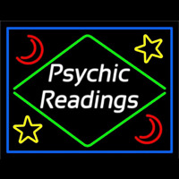 Cursive Psychic Readings With Border Neonkyltti