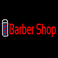 Cursive Red Barber Shop Neonkyltti