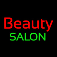Cursive Red Beauty Salon Green Neonkyltti