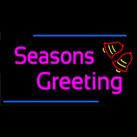 Cursive Seasons Greetings 2 Neonkyltti