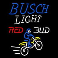 Custom Busch Light Motocross Neonkyltti