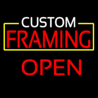 Custom Framing Open Neonkyltti