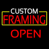 Custom Framing Open Neonkyltti