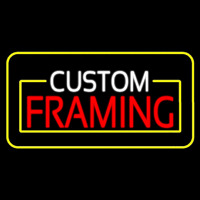 Custom Framing Yellow Border Neonkyltti