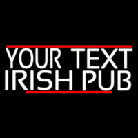 Custom Irish Pub With Red Line Neonkyltti