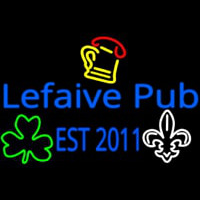 Custom Lefaive Pub Est 2011 Neonkyltti