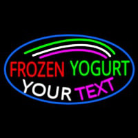 Custom Made Frozen Yogurt Neonkyltti