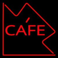Custom Red Cafe Border 1 Neonkyltti