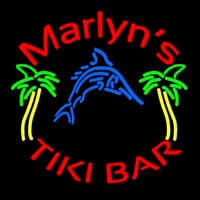 Custom Tiki Bar With Shark and Two Neonkyltti