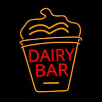 Dairy Bar With Logo Neonkyltti