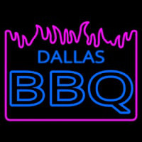 Dallas Bbq With Fire Neonkyltti