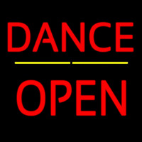 Dance Block Open Yellow Line Neonkyltti