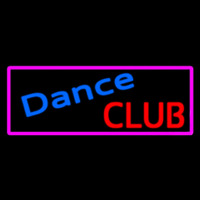 Dance Club With Pink Border Neonkyltti