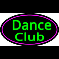 Dance Club With Pink Border Neonkyltti