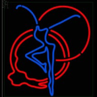 Dance Girl Logo Neonkyltti