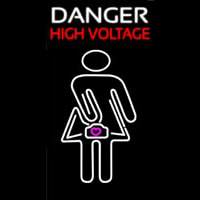 Danger High Voltage Neonkyltti