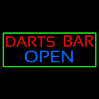 Dart Bar Open With Green Border Neonkyltti