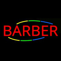 Deco Style Multi Colored Barber Neonkyltti