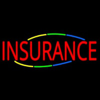 Deco Style Multi Colored Insurance Neonkyltti