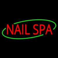 Deco Style Red Nails Spa Neonkyltti