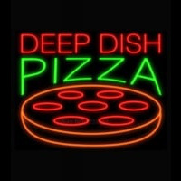 Deep Dish Pizza Neonkyltti