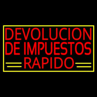 Devolucion De Impuestos Rapido With Yellow Border And Line Neonkyltti