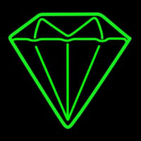 Diamond Green Logo Neonkyltti