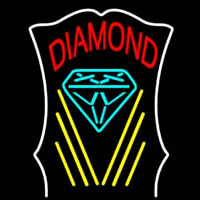 Diamond With White Border Neonkyltti